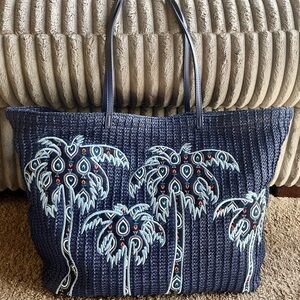 Vera Bradley Large Straw Tote
